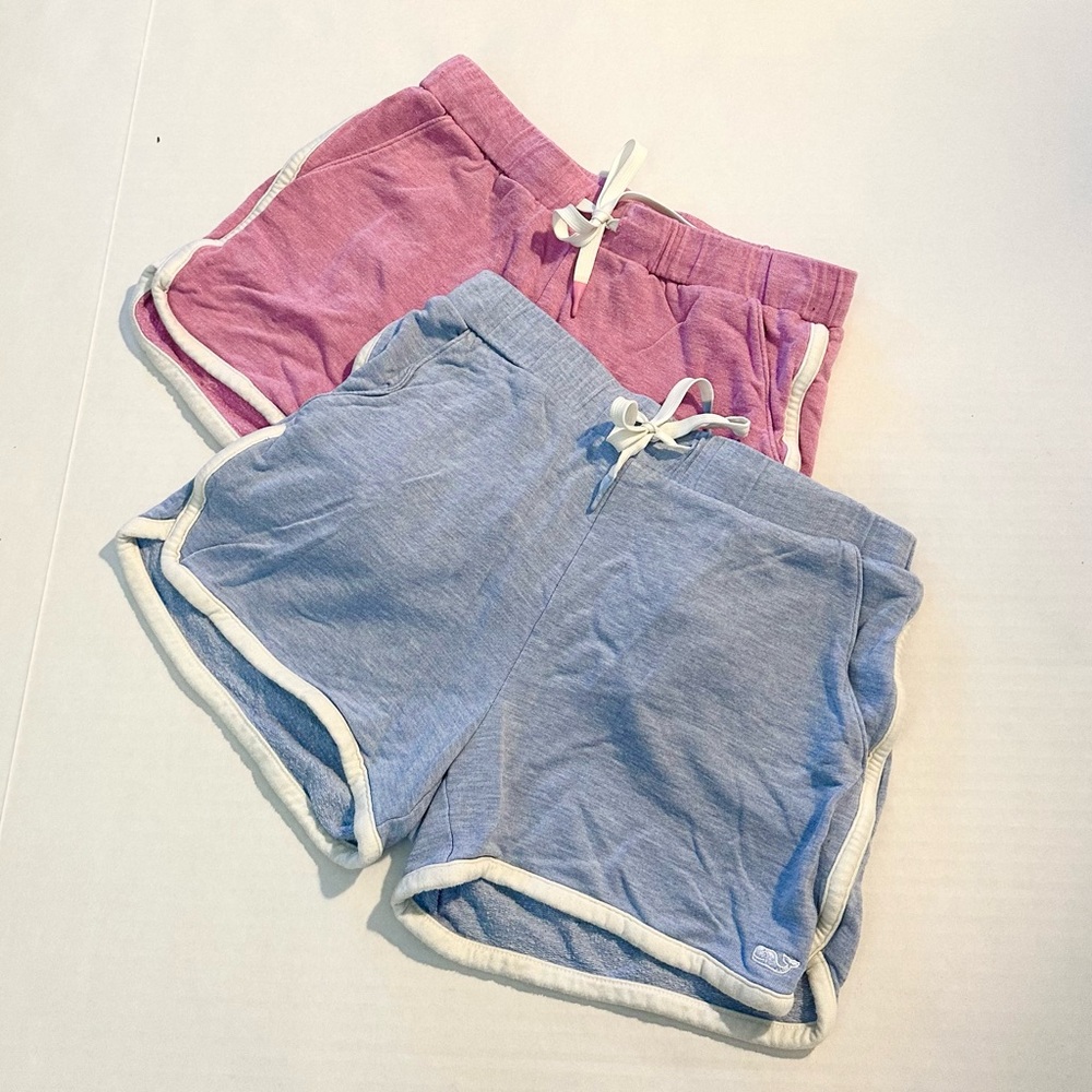 Vineyard Vines Girls Athletic Shorts - Pink and Blue